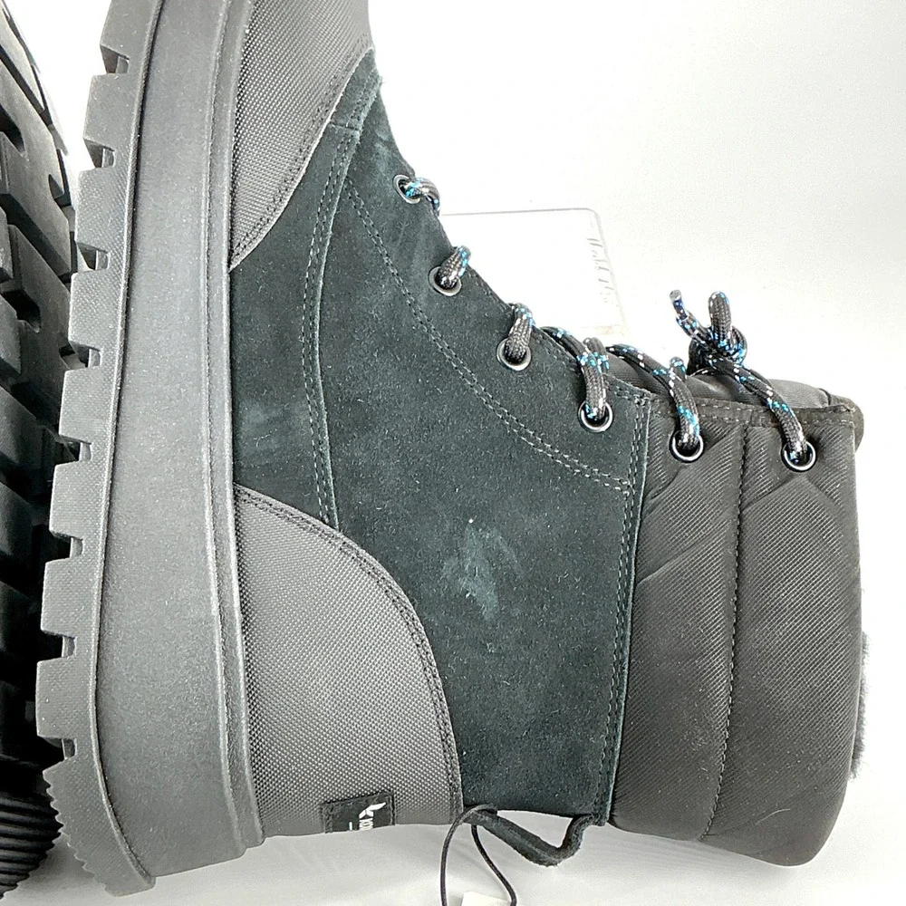 Koolaburra by UGG Size 9 Mens Black Waterproof Suede Winter Boots NEW $120
